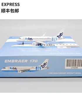 JC Wings 1:400 仿真飞机模型合金Flybe巴西EMB170-200STD G-FBJE