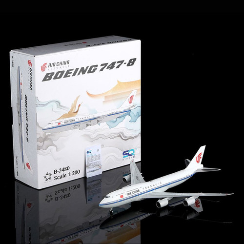 中国国际航空合金飞机模型B747-8