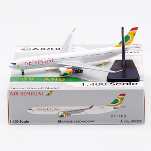 Aviation1:400飞机模型塞内加尔航空A330-900NEO6V-ANB可拆起落架