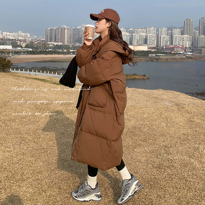 咖色高级感羽绒服女2025冬季