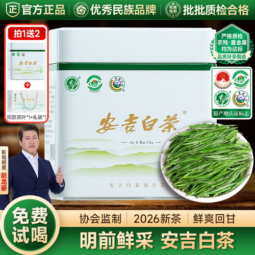 五虎明前安吉白茶绿茶