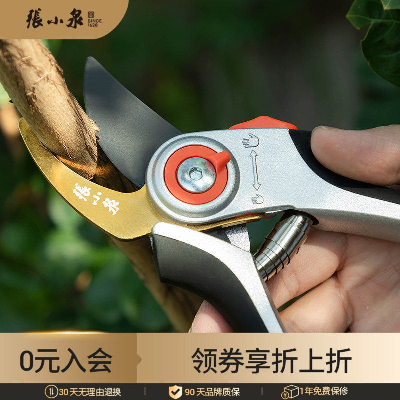 张小泉园艺剪刀整剪枝树专用剪刀修枝剪果树剪花园林剪子园艺工具
