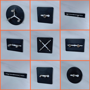 瓷砖免打孔安装螺丝贴窗帘杆双螺丝免钉贴挂画婚纱照黏胶可调挂钉