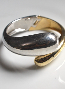 中古首饰 RLM soho金银双色手镯 成色质感好