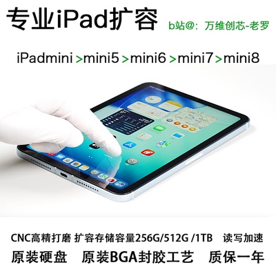 ipadmini mini7全系数控打磨扩容512G、1TB