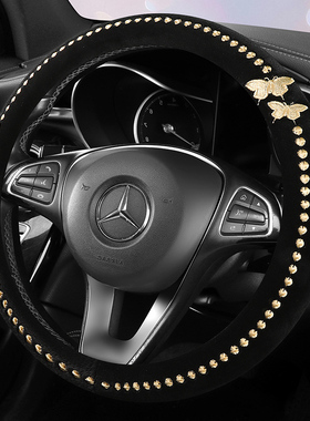 蝴蝶结短绒冬季盛昊佩奇plus极星S10星光F8MINI四轮电动方向盘套