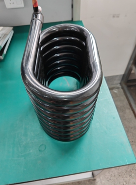 制冰机空套管换热器冷凝器蛇炮空气能空调散热器冷凝器水冷管
