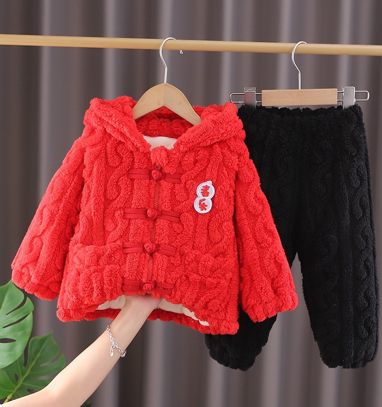 冬季儿童双层夹棉睡衣男女童秋冬加绒加厚套装宝宝保暖家居服冬款,童装/婴儿装/亲子装,套装,淘宝优惠券,粉丝福利购,淘宝优惠卷