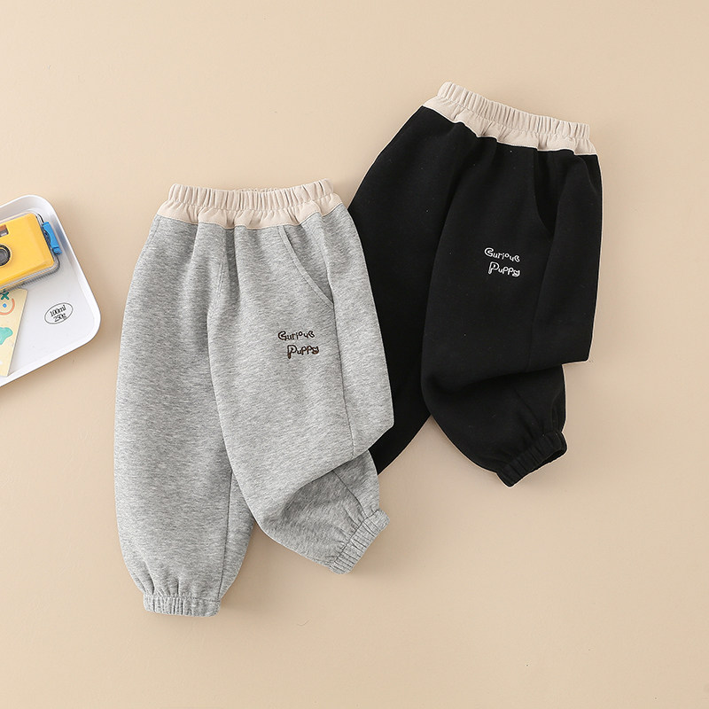 男童裤子婴儿宝宝1-3岁童装运动裤儿童春秋婴儿运动卡通长裤潮5