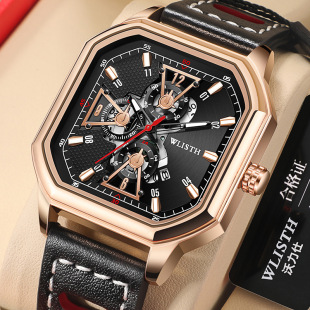 手表石英男表外贸运动手表直批男表 方形防水男士 新款 跨境爆款