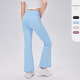 女童运动休闲长裤 速干透气健身跑步长裤 53322 喇叭裤 儿童瑜伽裤