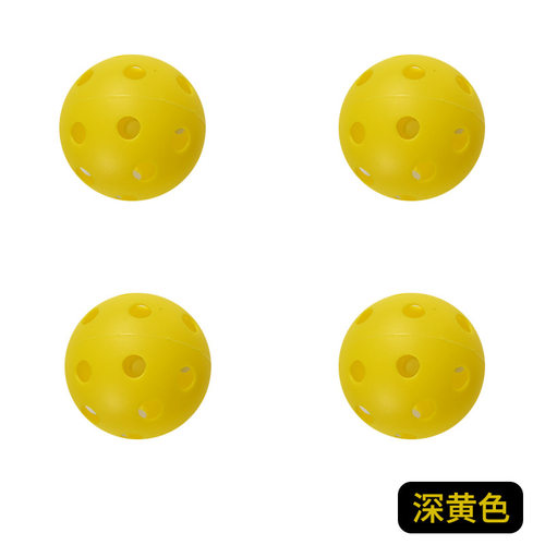 匹克球注塑PE超硬滚塑球高尔夫训练有孔洞洞球欧美热销Pickleball