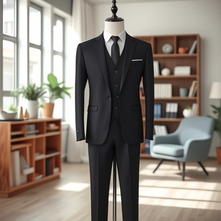 常规男式 正装 西服套装 青果领休闲西装 伴郎服帅气 开衩修身 2026韩版