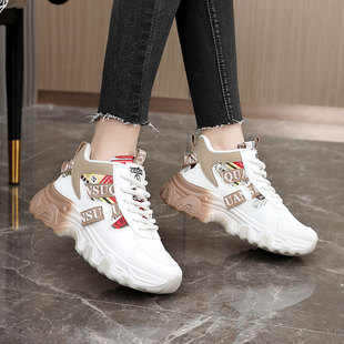 ZY7831新款爆款秋冬季老爹鞋女鞋韩版拼色潮流增高厚底鞋透气