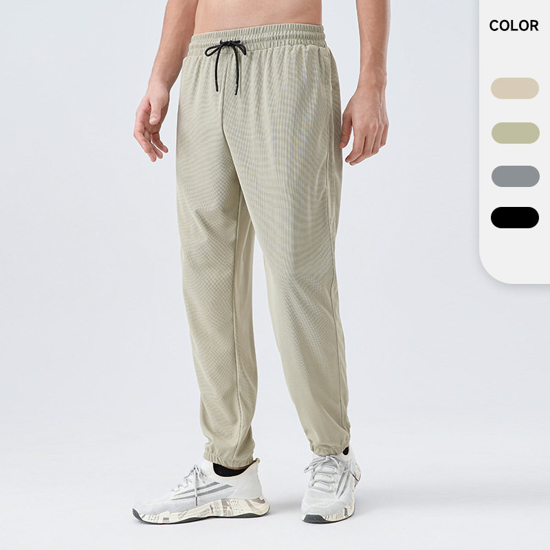 运动梭织长裤男子透气吸湿速干健身田径马拉松训练跑步休闲裤子