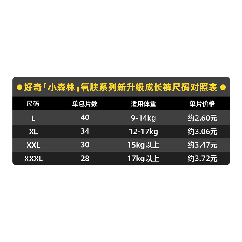 【加购12月10号李佳琦母婴节】好奇小森林氧肤成长裤L-3XL4包