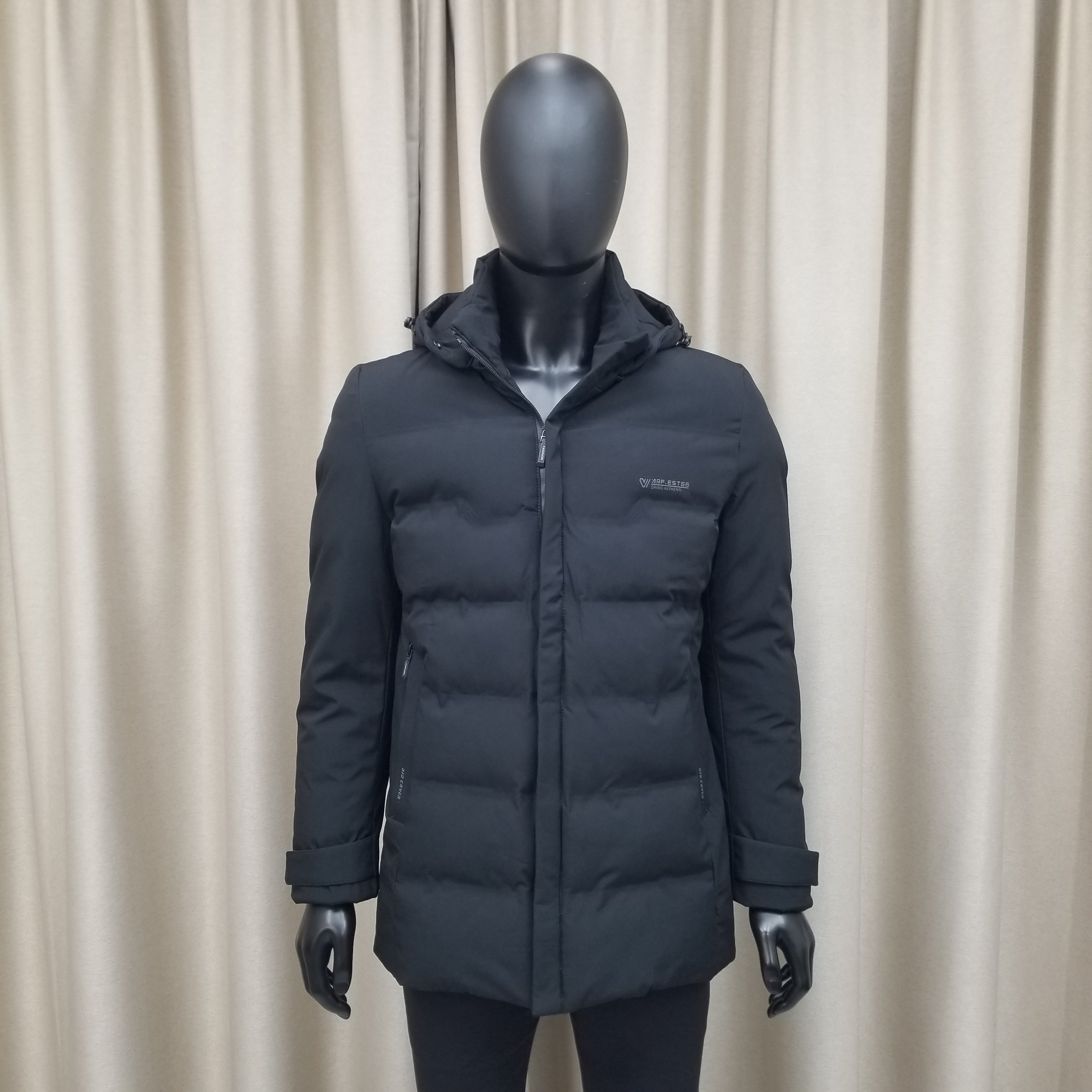 普洛克男装新款 中长款脱帽棉服外套商务棉衣中老年加厚秋冬棉袄2