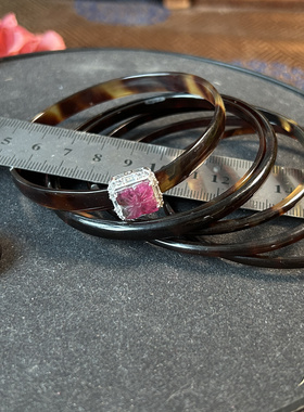 日本中古回流手镯 七八十年代手镯 指环 vintage 多宝镶嵌