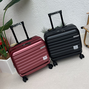 出口尾货 17寸电脑箱静音万向轮商务空姐登机箱扩展行李箱拉杆箱