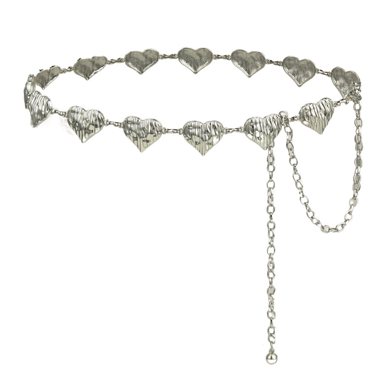 冷兵器欧美新品腰链女爱心牛角花纹腰饰复古百搭连衣裙装饰民族风