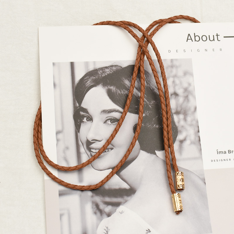 手工编织蝴蝶结窄款配饰细腰链