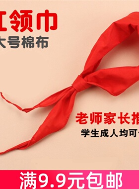 小学生红领巾 儿童成人绸子红领巾少先队员办公学习绿领巾