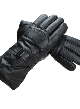 皮手套男女冬季骑行加绒保暖加厚防风学生防水骑车骑摩托车棉手套