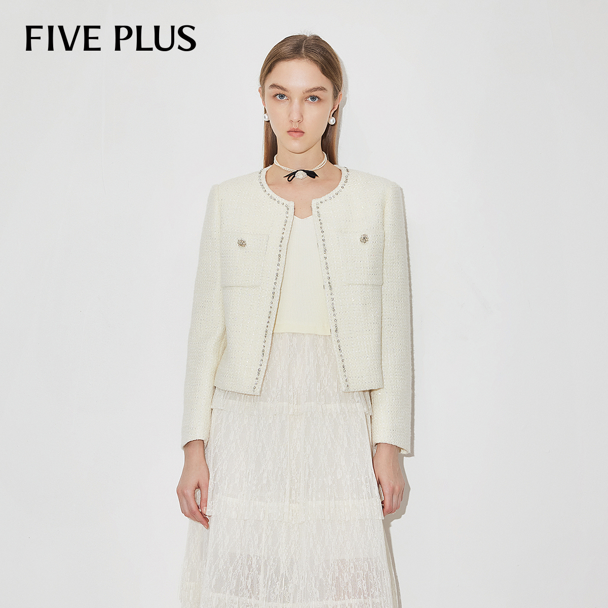 羊毛珠片小香外套