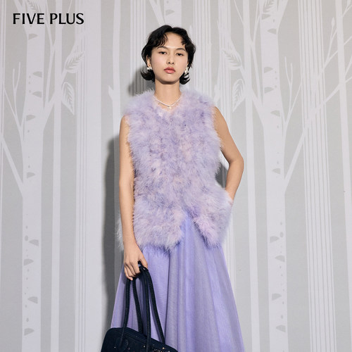 FIVEPLUS名媛千金风皮草外套