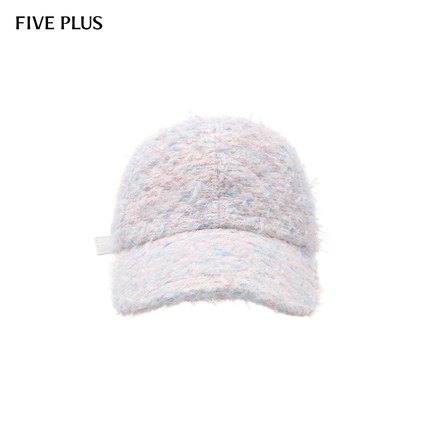 FIVE PLUS饰品法式轻奢小香风粗花呢质感秋冬2025新款女士棒球帽