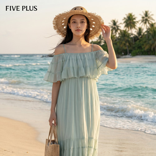 FivePlus2025夏季新款连衣裙女