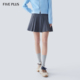 FIVE PLUS羊毛百褶裙女学院A字短裙子半身裙miu系