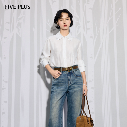FIVEPLUS复古长袖衬衫