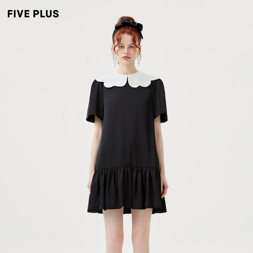 FivePlus法式娃娃领连衣裙A字裙