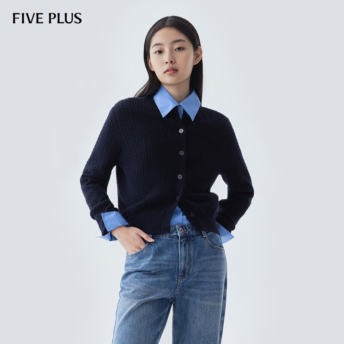 肌理感羊毛针织衫