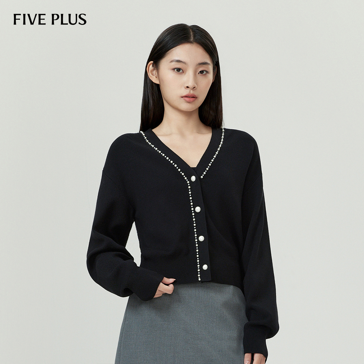 FIVEPLUS气质优雅针织衫