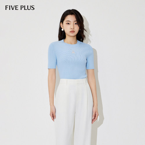 短袖针织衫FivePlus套头