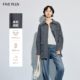 女冬装 FIVE PLUS毛呢外套质感翻领羊毛休闲双面呢大衣2025新款