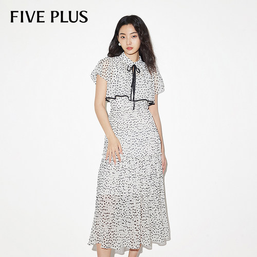 雪纺复古FivePlus连衣裙