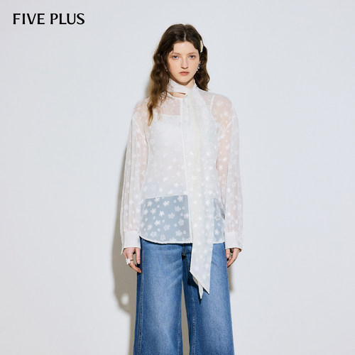FIVEPLUS雪纺浪漫衬衫26春新品