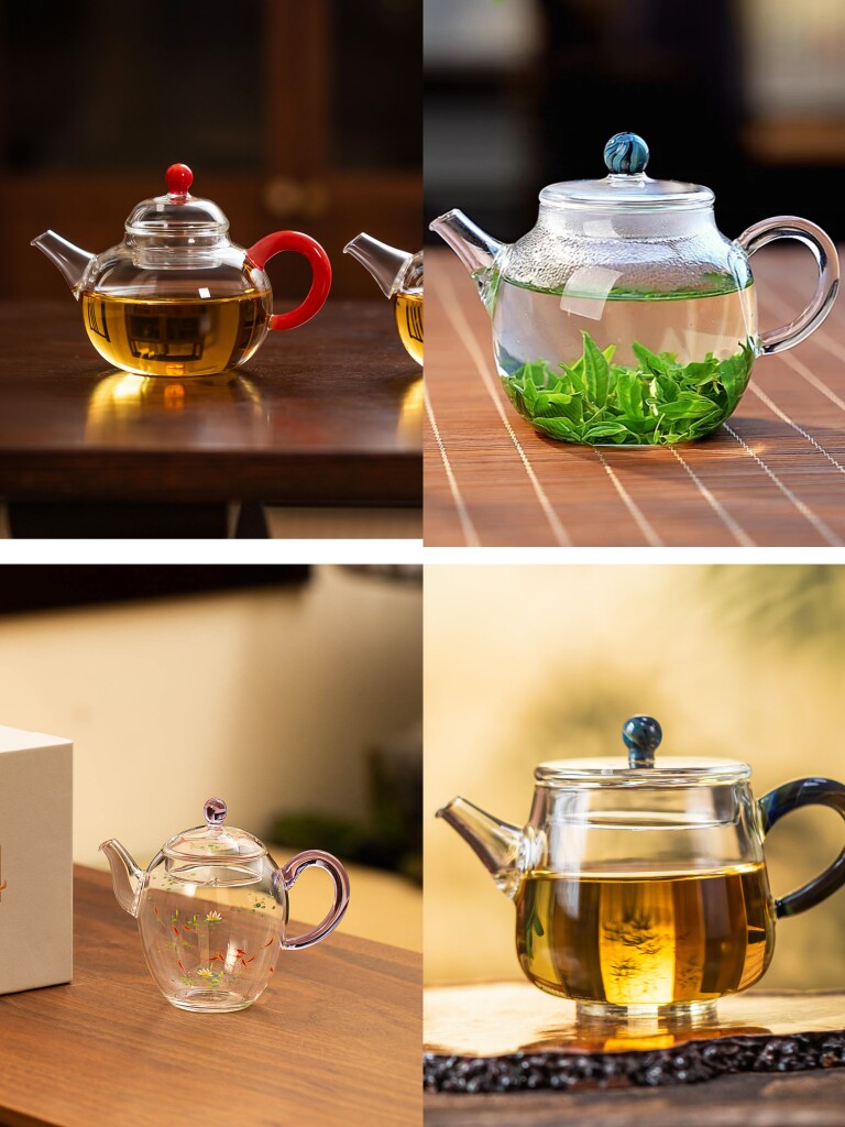 玉见耐热玻璃泡茶壶家用小号茶壶高档花茶绿茶小泡壶茶具玻璃壶