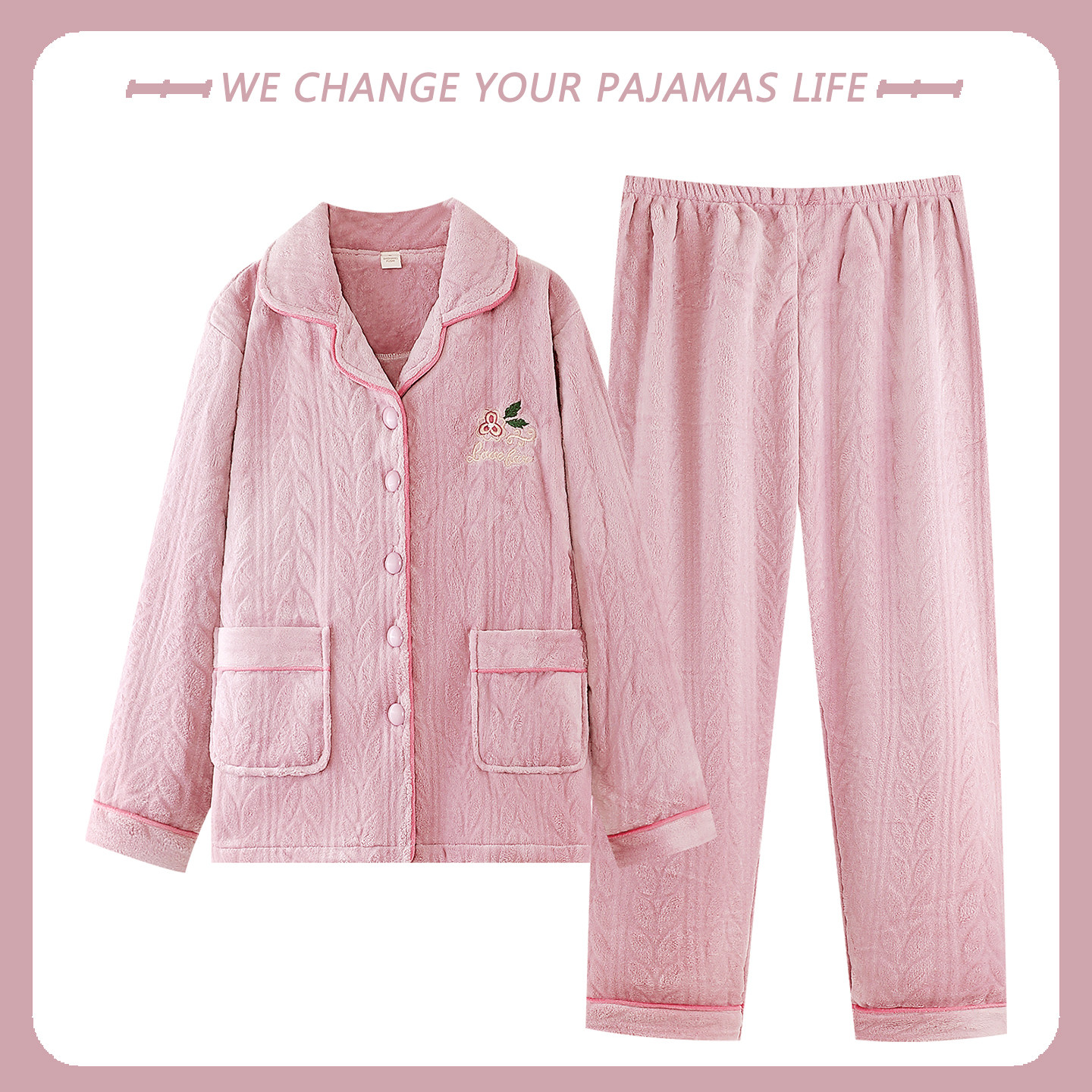 珊瑚绒面料+不起球不褪色