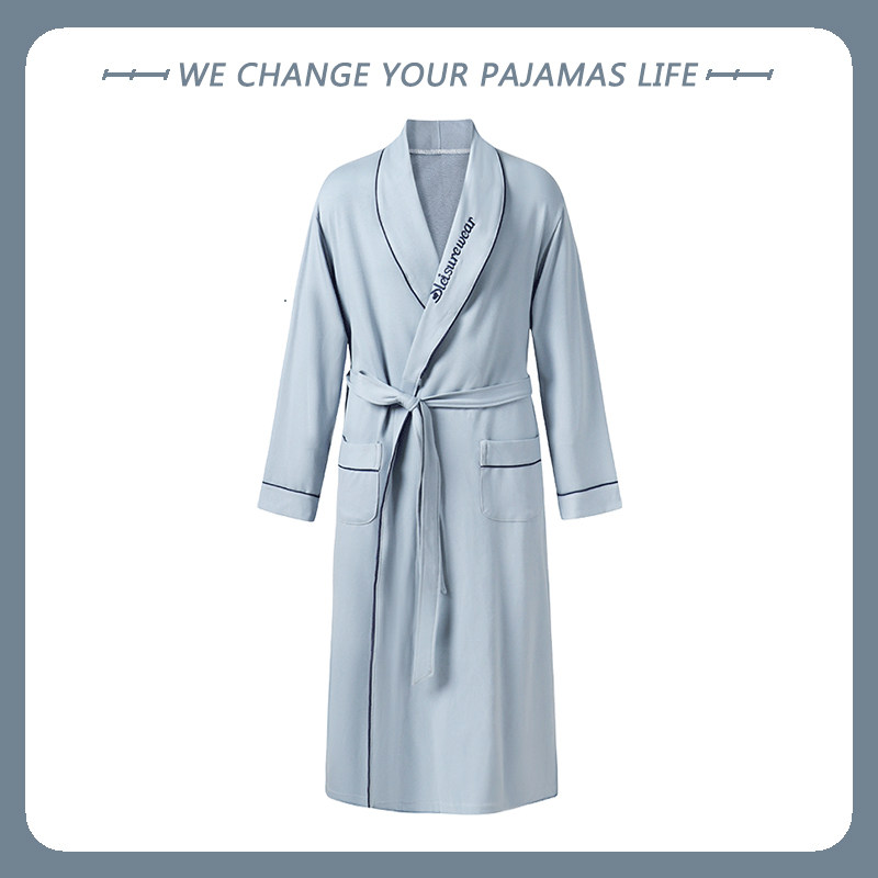 ARCTIC VELVET PAJAMAS MENS SPRING SUMMER LONG SLEEVE THIN BENMEI YEAR FESTIVE RED CASUAL NIGHTGOWN BATHROBE LOUNGEWEAR