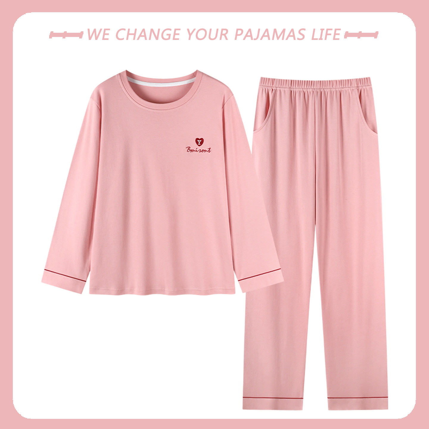 2026年新款睡衣女士纯棉春秋冬季长袖甜美风可外穿家居服两件套装 - 希狄诗品牌家居服睡衣企业店出品