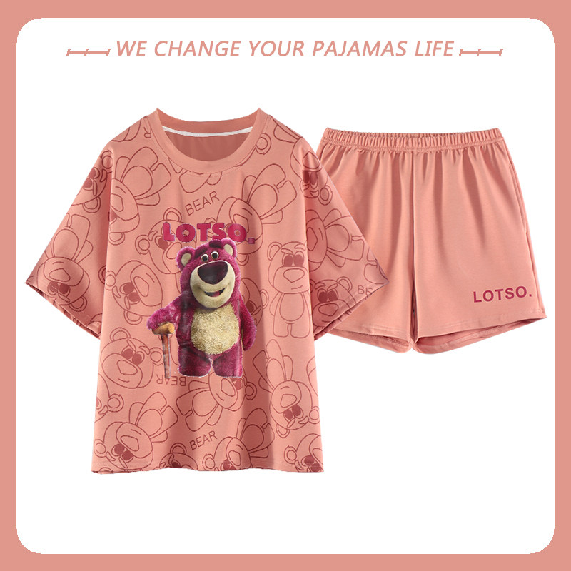 高级感短袖睡衣女夏季短裤家居服2025年新款纯棉薄款两件套春夏天,女士内衣/男士内衣/家居服,睡衣/家居服套装,淘宝优惠券,粉丝福利购,淘宝优惠卷