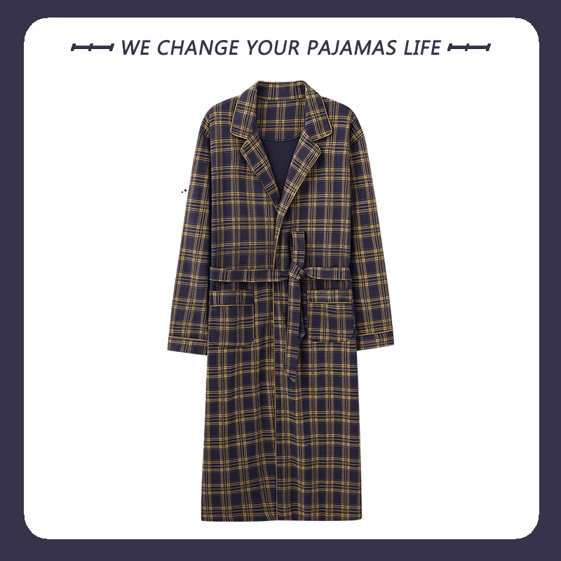 睡袍俞兆林纯棉不起球不褪色男