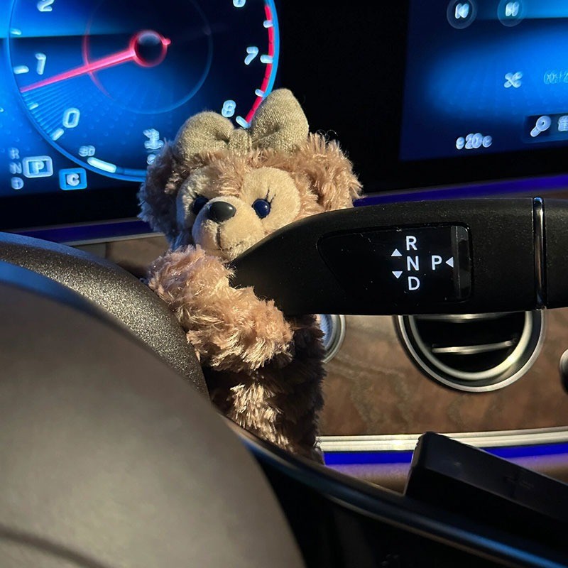 网红可爱车载摆件汽车搭子副驾玩偶公仔装饰品女适用于特斯拉车饰