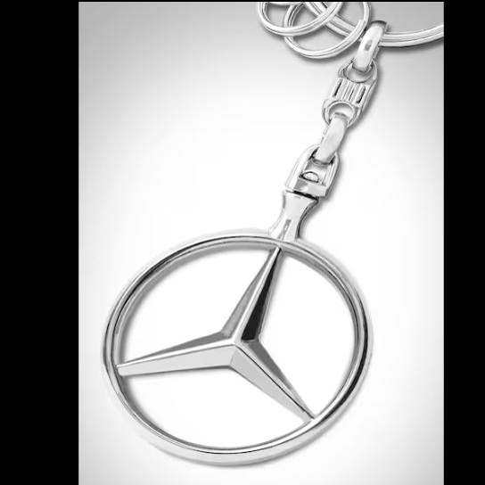 梅赛德斯奔驰原厂正品钥匙链钥匙环挂绳扣链标志白色挂件多款挂坠