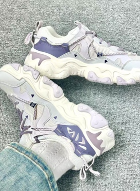 FILA 斐乐女鞋猫爪鞋5代老爹鞋运动鞋男款2025秋冬新款鞋子休闲鞋