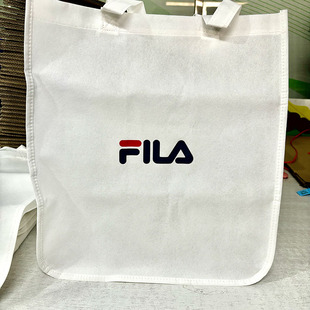 盒衣服環保購物禮品包裝 袋 專柜購物鞋 FILA斐樂手提袋無紡布袋新款